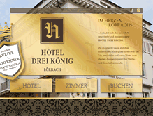 Tablet Screenshot of hotel-dreikoenig.de